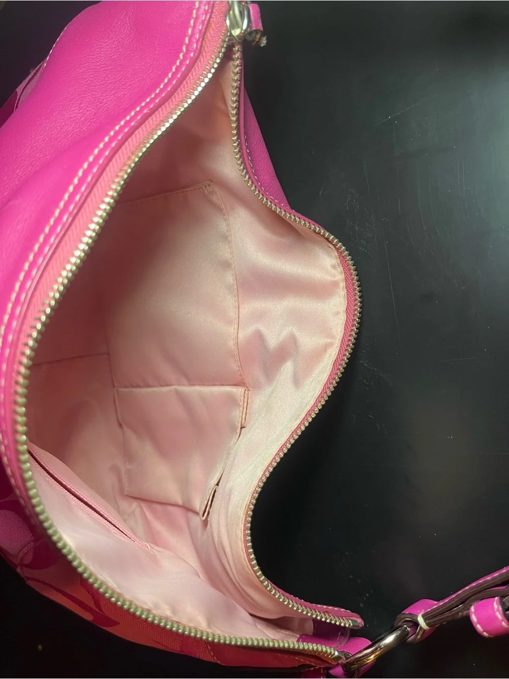 Y2K Coach Laura Signature Hobo / Crescent Bag 2010